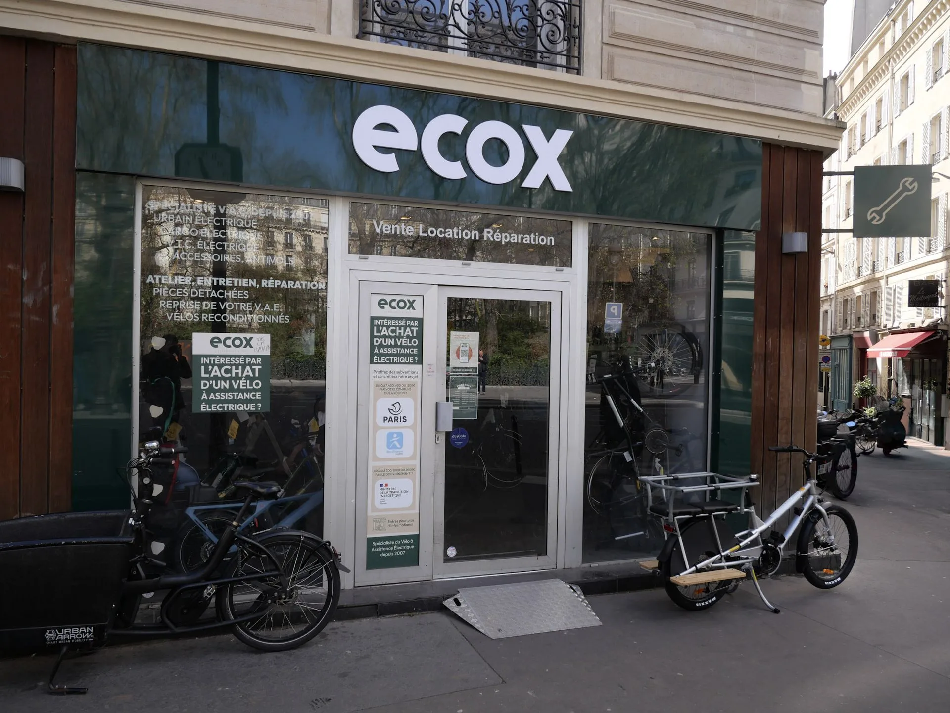 Magasin de vélos électriques Ecox Paris Lafayette