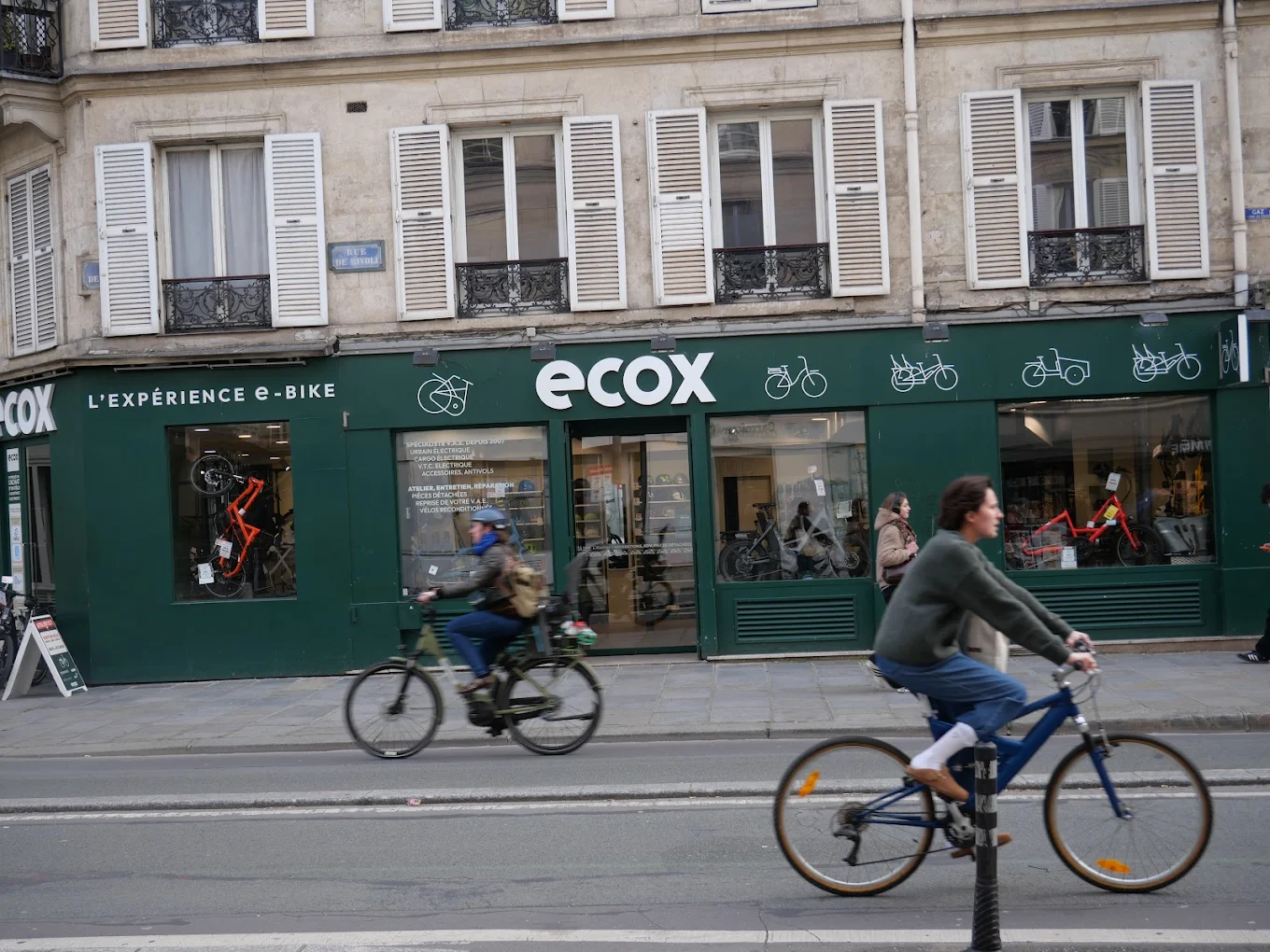 Magasin de vélos électriques Ecox Paris rivoli