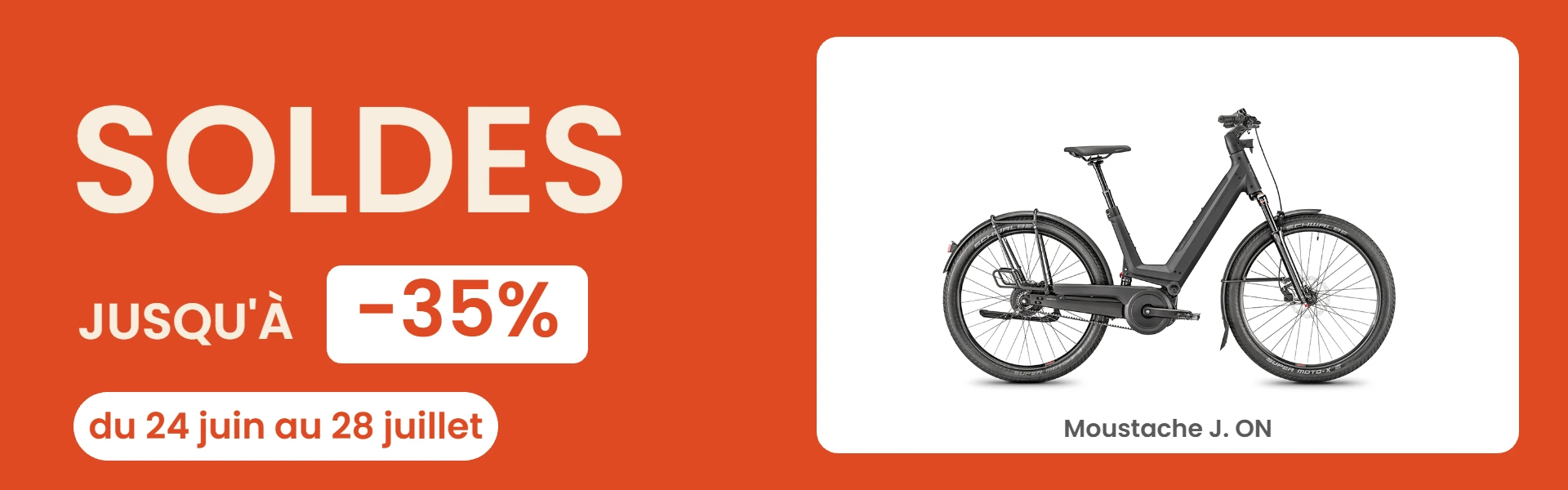 Soldes vélos électriques : jusqu'à -35% du 24 juin au 28 juillet - Moustache J.ON