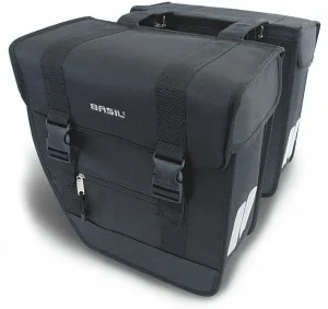 Basil - Sac De Vélo Tour - Sacoches Doubles  - 40L - Noir — vélo électrique