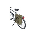 BASIL SACOCHE SOHO AVEC ÉCLAIRAGE LED NORDLICHT/RÉFLÉCHISSANT FERMETURE COURROIE VERTE  17 LITRES — vélo électrique
