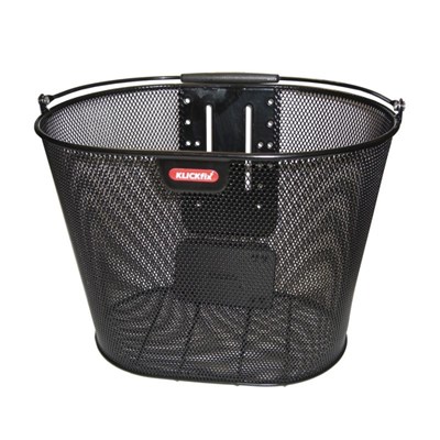Klickfix Panier Avant "Oval Plus"noir, 18l