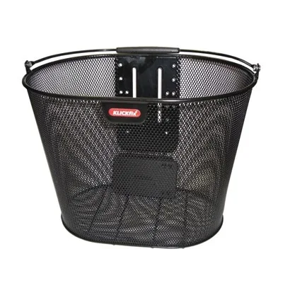 Klickfix Panier Avant "Oval Plus"noir, 18l — vélo électrique