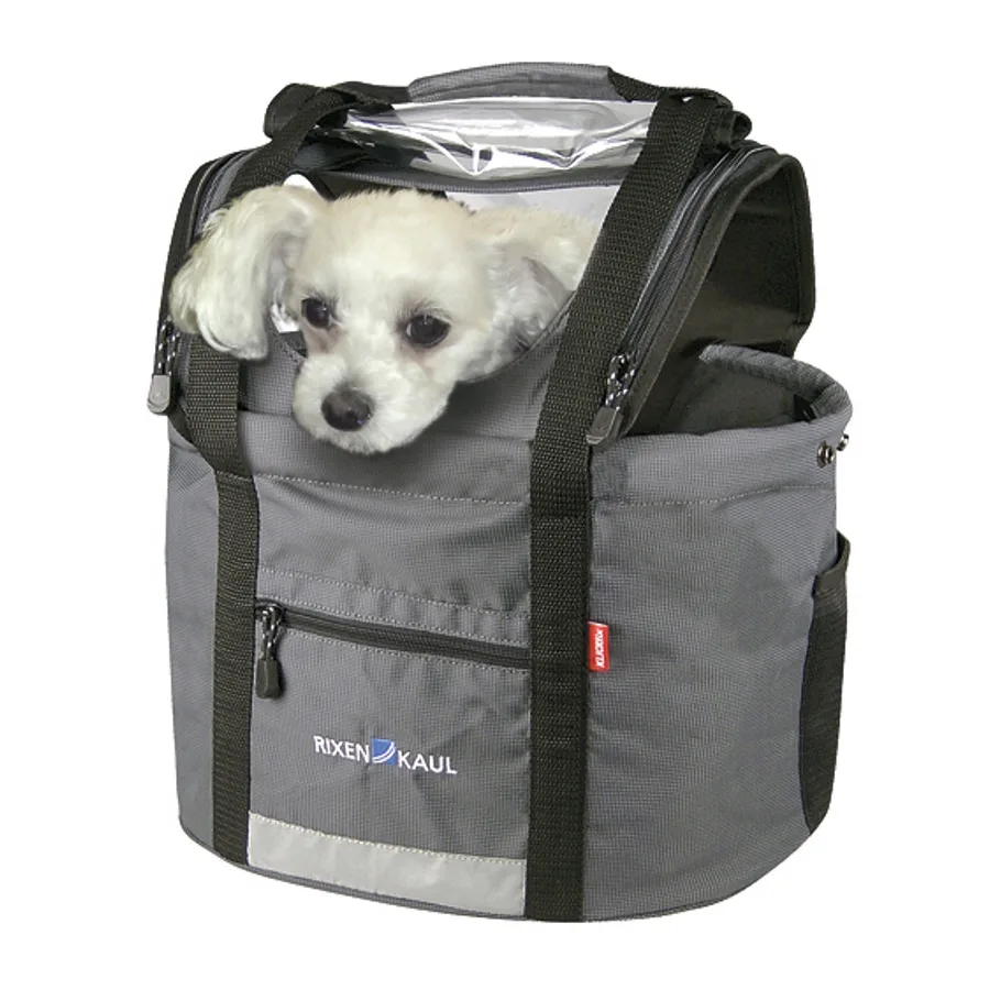 Klickfix sac chien doggy gris 382925/40 — vélo électrique