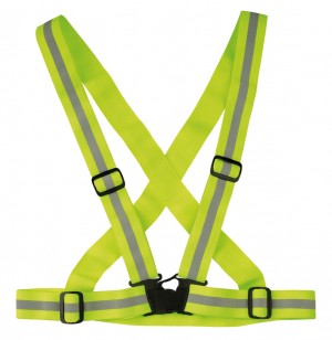 [ECOX007127] WoWow Sangle réfléchissante jaune, élastique et réglable