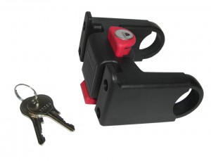KlickFix adaptateur cintre verrouillable noir, pour Ø 22-26 et 31,8mm