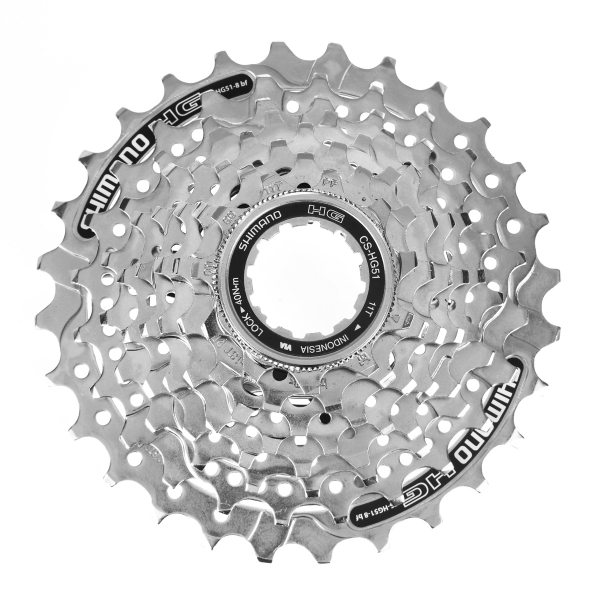 [ECOX018403] Shimano Cassette CS-HG51-8 - 8 Vitesses (Shimano CS-HG51-8, 11-28, 8 vitesses)