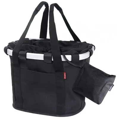 Klickfix Panier Avant "Bikebasket" noir, 15l — vélo électrique