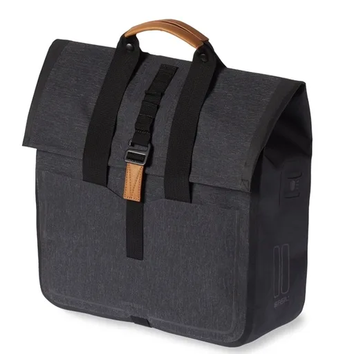 Basil - Sac arrière Urban Dry Shopper - gris foncé — vélo électrique