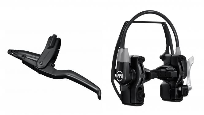Magura HS11 noir, levier 3 doigts, capot noir, montage poignée à droite ou à gauche, durite de 2.000 mm