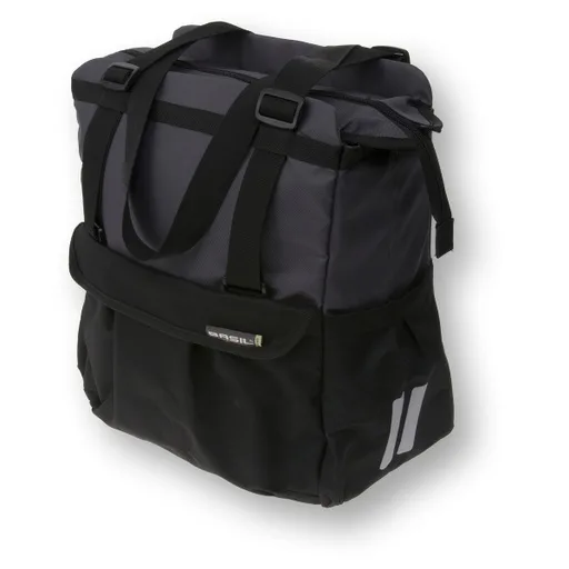 Basil Sac De Vélo Shopping 20L Noir-Anthracite XL — vélo électrique