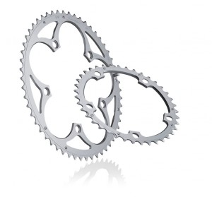 [ECOX026924] MICHE Plateaux Supertype BCD 135CA intérieur 42d argent 9/10 vit.Campagnolo