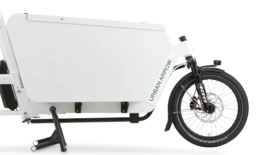 Urban Arrow Aluminium Box L (Yale Lock) Blanc/Noir — vélo électrique