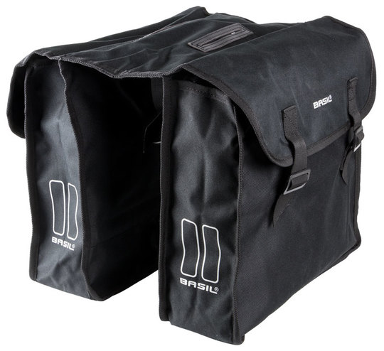 [ECOX029539] BASIL Sacoche double MARA, 26L, noir