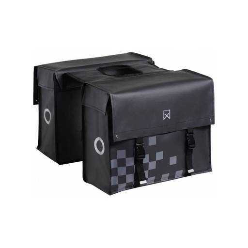 [ECOX055128] double Basil Bisonyl - noir mat - 46L