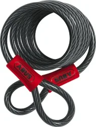 Abus câble Cobra Spiral 2 boucles 8mmx/185cm — vélo électrique