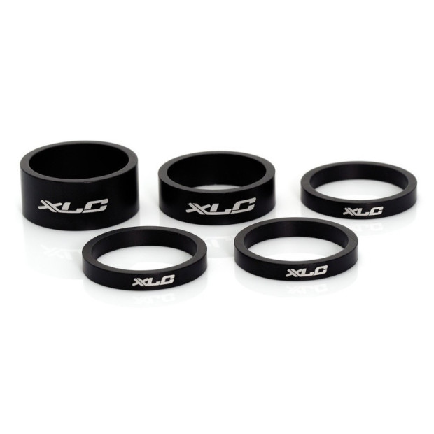 XLC AS-A02 SET 5 RONDELLES DE DIRECTION A-HEAD 1-1/8 NOIR MAT
