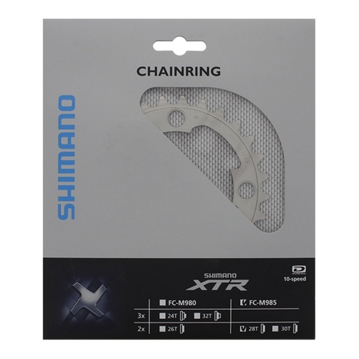 Shimano Plateau 28D-AGauche XTR FC-M985 For 40-28T — vélo électrique