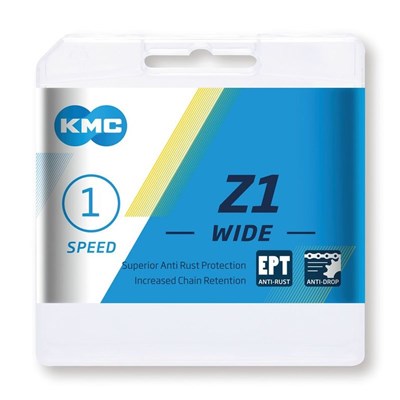 [ECOX160471] KMC Z1 Wide EPT 1/2 X 1/8 112 maillons 8,6mm Longlife