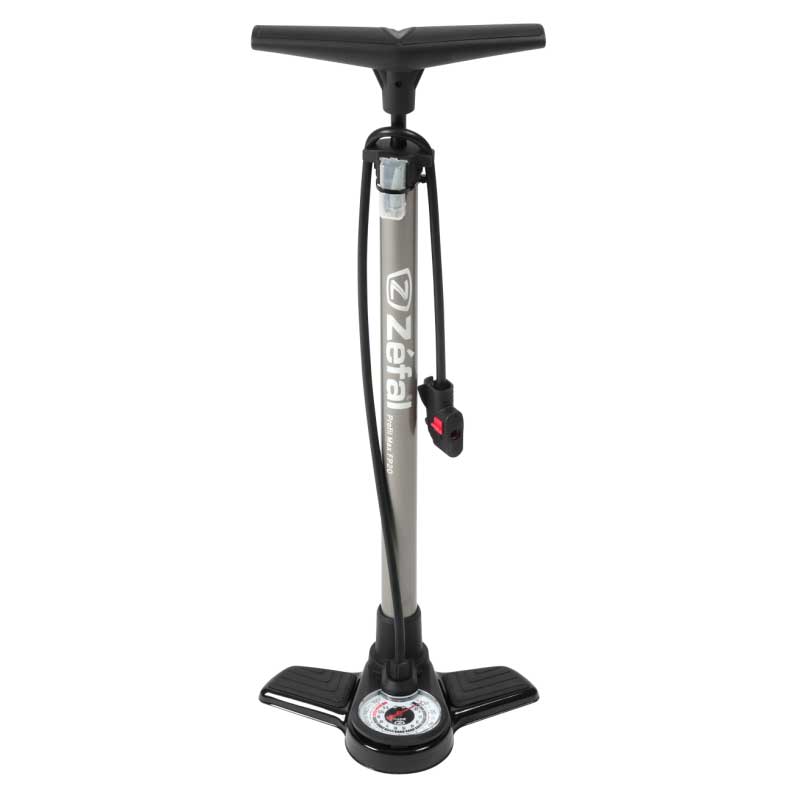 Zefal Pompe à pied Profil Max FP20 avec manomètre argent