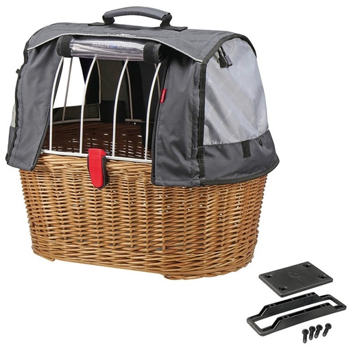 [ECOX175818] pour chien KLICKfix Doggy Basket Plus (Marron)