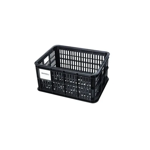 Basil Caisse de vélo en plastique recyclé S, noir - 17.5L — vélo électrique