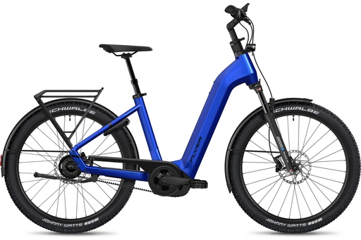 [ECOX296364] Flyer Gotour 5.43 Comfort NL CX - cadre ouvert (S, Bleu, 750 Wh)