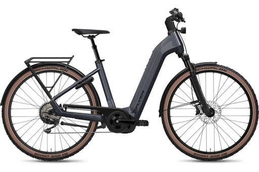 [ECOX296864] Flyer Gotour 7.12 XC - cadre ouvert (M, Gris, 750 Wh)