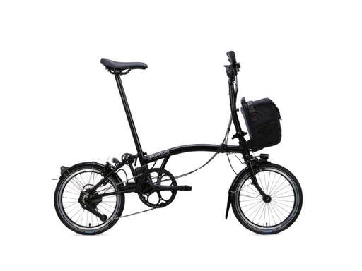 [ECOX297437] Brompton Electric C Line e-Motiq System - 4 vitesses (S/M, Noir, 345 Wh, Sans porte-bagages)