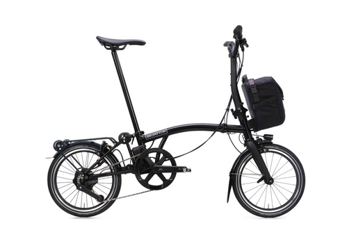 [ECOX299303] Brompton Electric P Line e-Motiq System (S/M, Noir, 345 Wh, Sans porte-bagages)