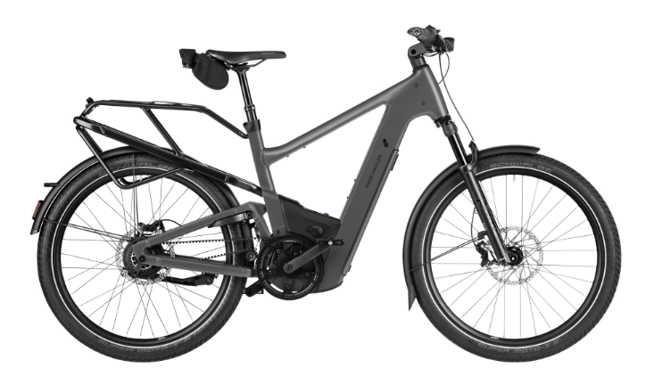 [ECOX343662] Riese & Müller Delite 5 Vario (S/M, Gris foncé, 800 Wh, Sans Offroad kit, Sans Comfort kit, Sans porte-bagages avant, Sans assistance au freinage, Porte-sacoches)