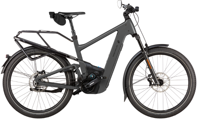 [ECOX344190] Riese & Müller Delite 5 Pinion HS (S/M, Gris foncé, 800 Wh, Sans Offroad kit, Sans Comfort kit, Sans porte-bagages avant, Porte-sacoches)