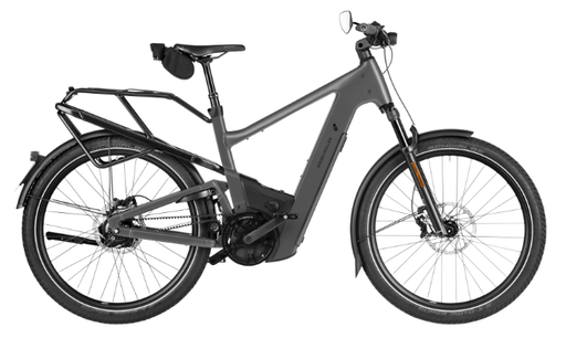 [ECOX344622] Riese & Müller Delite 5 Rohloff HS (S/M, Gris foncé, 800 Wh, Sans Offroad kit, Sans Comfort kit, Sans porte-bagages avant, Sans assistance au freinage, Porte-sacoches)