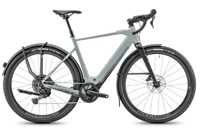 [ECOX351651] Moustache Dimanche 29 gravel 2 DropBar 2026 (S, Gris, 400 Wh, Sans Garde-boue)