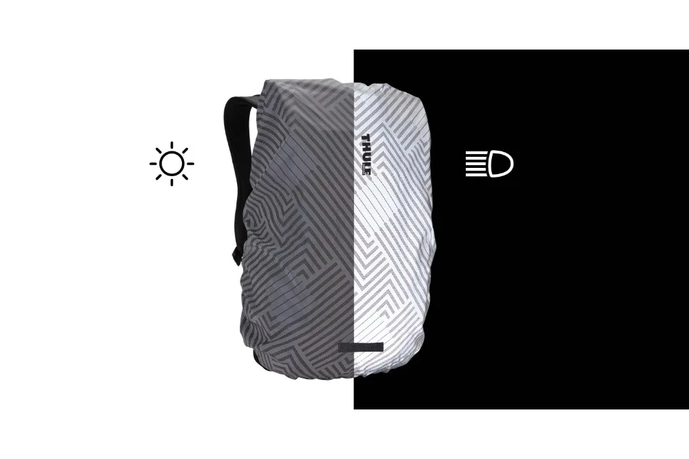 Housse de pluie pour sac à dos Thule – universelle argent — vélo électrique