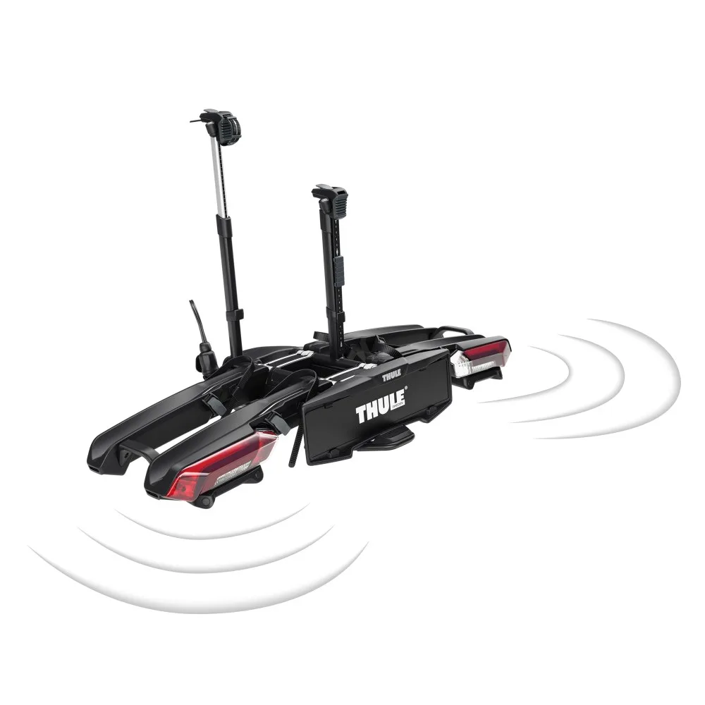 Thule Epos ParkSecure – porte-vélos d'attelage pliable 2 vélos avec capteurs de stationnement — vélo électrique