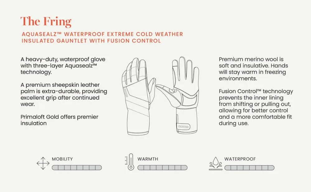 Sealskinz Fring – Gants longs isolants grand froid Fusion Control™ — vélo électrique