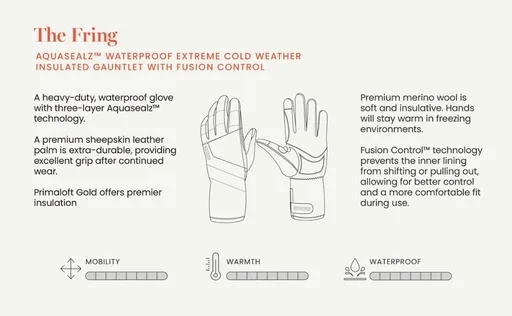 Sealskinz Fring – Gants longs isolants grand froid Fusion Control™ — vélo électrique