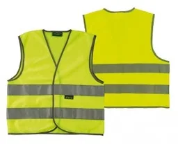 Wowow Gilet de sécurité jaune + Bandes réfléchissantes T.M — vélo électrique