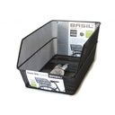 Basil - Panier arrière Cento Fixe - Système WSL - noir (35 x 25 x 20 cm)
