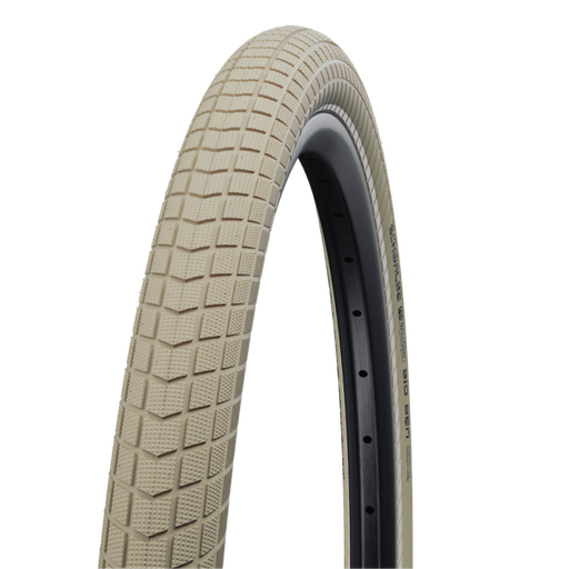 [Ecox025154] SCHWALBE PNEU BIG BEN 28x2.00 K-GUARD HS439 TWINSKIN ACTIVELINE SBC RIGIDE CRÈME RÉFLÉCHISSANT 