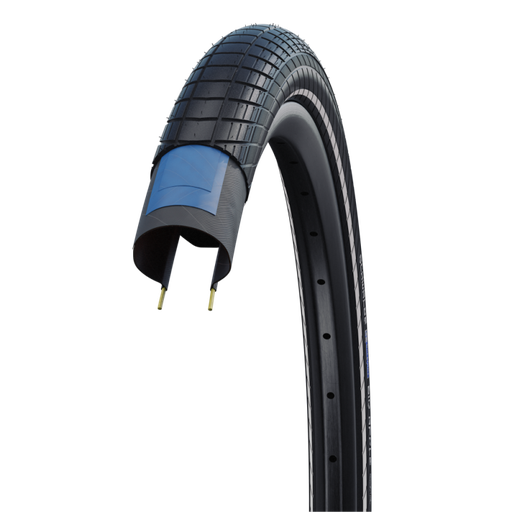 [Ecox025900] Schwalbe Pneu Big Apple HS 430 20x2.00&quot; 50-406 noir Reflex RaceGuard