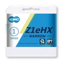 CHAÎNE KMC Z1 EHX EPT 1/2x3/32 128 MAILLONS 7.8 mm 1V.GRISE