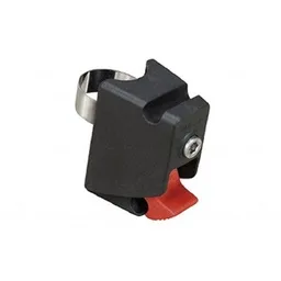 Adaptateur pour sacoche de selle Contour-Max . forme compacte pour s'adapter à toutes les tiges de selle (25-32 mm) .charge maximale : 3 kg Un anneau spécial en alu avec double fixation assure une connexion stable à l'adaptateur. — vélo électrique