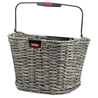 [Ecox160221] KLICKfix Panier avant Structura roseau gris 16 litres