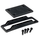 Set raccord KLICKfix . système GTA .raccord avec plaque, pour montage ultérieur .pour boîtes et paniers à mailles serrées, à intercaler dans l'adaptateur pour porte-bagages .montage facile, à visser.