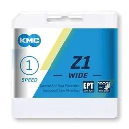 KMC Z1 Wide EPT 1/2 X 1/8 112 maillons 8,6mm Longlife — vélo électrique