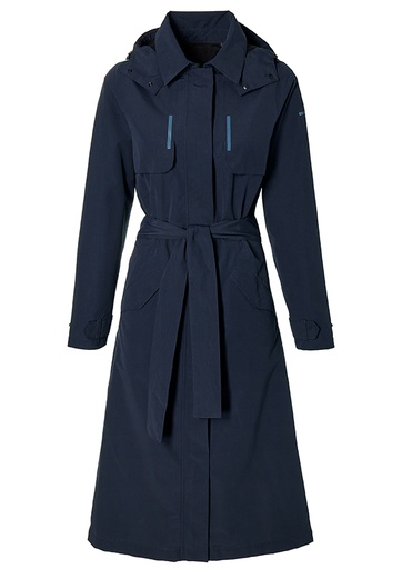 [Ecox169677] BASIL TRENCH MOSSE FEMME BLEU