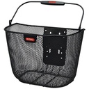 Panier pour vélo KLICKfix Panier avant Uni mailles fines Noir 18 litres